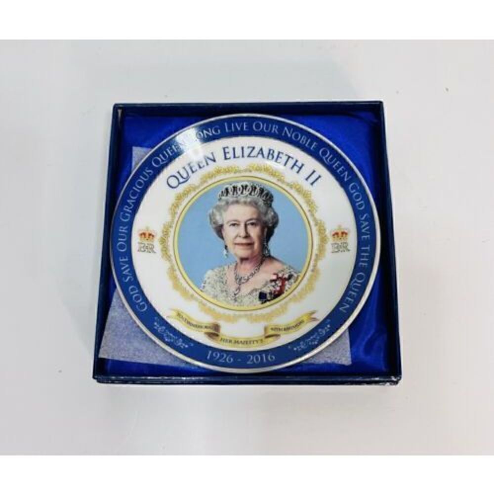 Queen Elizabeth II 90th Birthday Commemorative Plate 2016 NIB